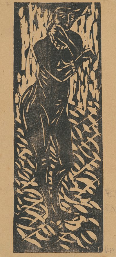 Takılı Çıplak, 1906. by Ernst Ludwig Kirchner