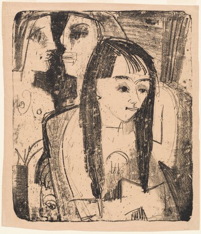 Bir Kızın Portresi, 1921. by Ernst Ludwig Kirchner