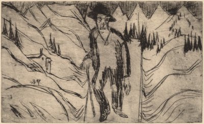 Gezgin, 1922. by Ernst Ludwig Kirchner