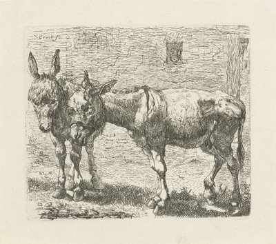 iki eşek by Ernst Ludwig Creite