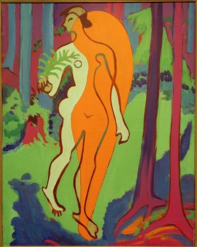 turuncu ve sarı ten rengi by Ernst Ludwig Kirchner