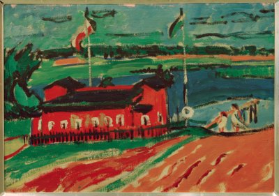 Dresden yakınlarındaki banyo tesisi by Ernst Ludwig Kirchner