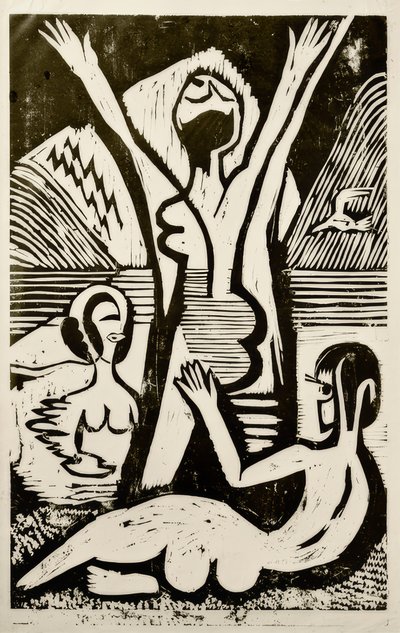 gölde yıkananlar by Ernst Ludwig Kirchner