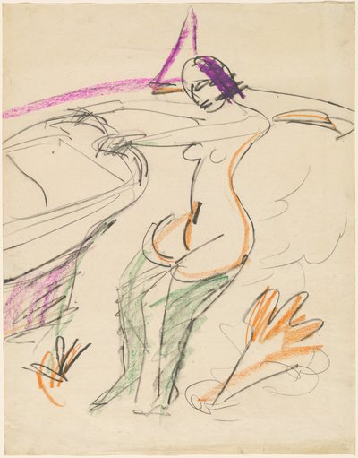 yüzücü by Ernst Ludwig Kirchner