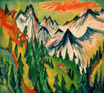 dağ zirveleri by Ernst Ludwig Kirchner
