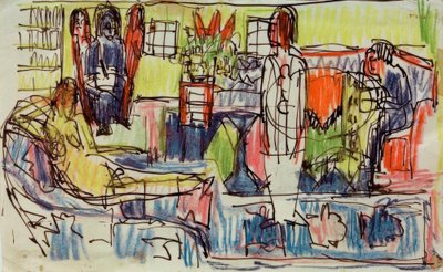 Modern bohem by Ernst Ludwig Kirchner