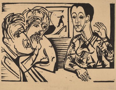Konuşma by Ernst Ludwig Kirchner