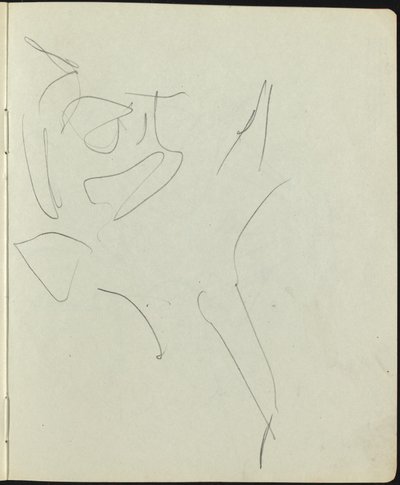 Dansçılar ve Göstericiler (Bir Eskiz Defterinden Sayfa) by Ernst Ludwig Kirchner