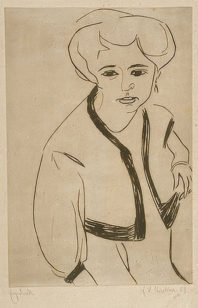 Dodo. 1909 by Ernst Ludwig Kirchner