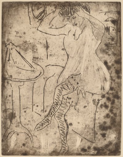 Dodo Saçını Düzenlemek by Ernst Ludwig Kirchner