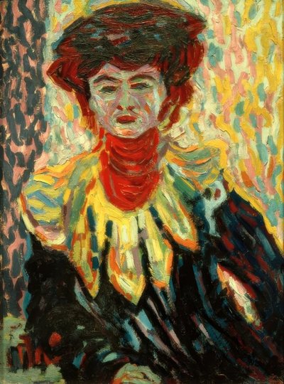 boyunluk ile Doris by Ernst Ludwig Kirchner
