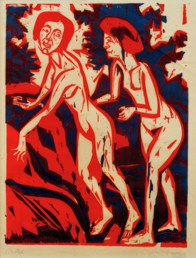 E.L.Kirchner, Banyo by Ernst Ludwig Kirchner