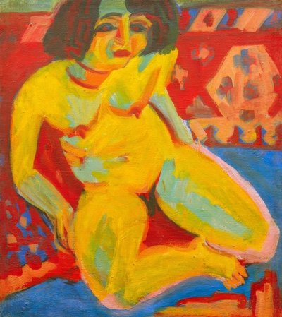 Kadın çıplak (dodo) by Ernst Ludwig Kirchner