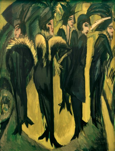 Sokakta beş kadın by Ernst Ludwig Kirchner