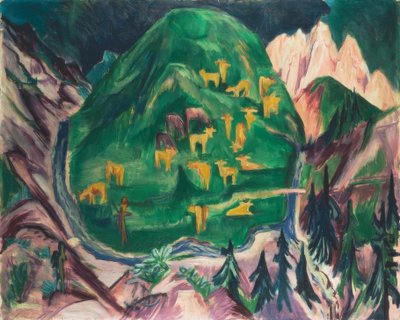 Galtvieh mera by Ernst Ludwig Kirchner
