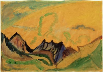 Dağ manzarası by Ernst Ludwig Kirchner