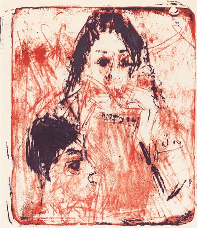 armonika çalar by Ernst Ludwig Kirchner