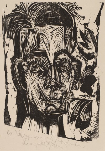 Dr. Robert Binswanger Başkanı (Öğrenci) by Ernst Ludwig Kirchner