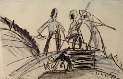 çiftçiler by Ernst Ludwig Kirchner