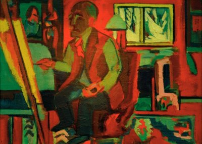 Stüdyodaki Hollandalı - Jan Wiegers by Ernst Ludwig Kirchner