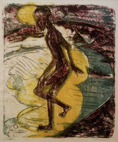 Denize adım atan adam by Ernst Ludwig Kirchner