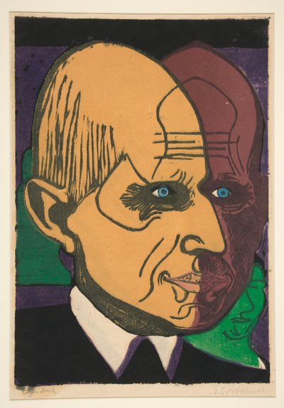 baş doktor Bauer (Dr. Bauer'in Portresi) by Ernst Ludwig Kirchner