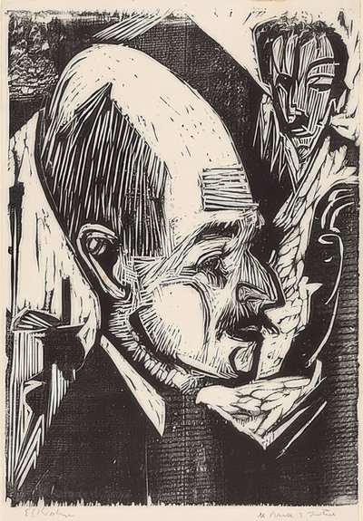 Baş Dr. Çiftçi. 1921 by Ernst Ludwig Kirchner