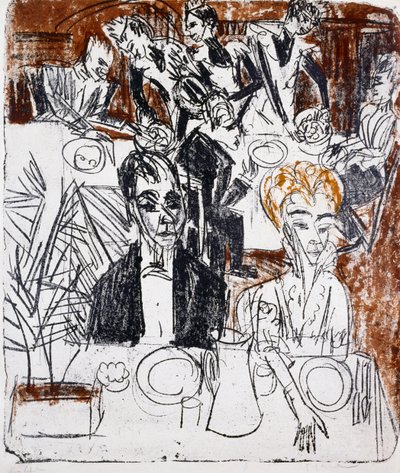 koydu masa by Ernst Ludwig Kirchner