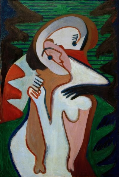 Aşıklar - öpücük by Ernst Ludwig Kirchner