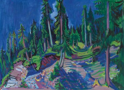 Dağ ormanı araştırması, 1936. by Ernst Ludwig Kirchner
