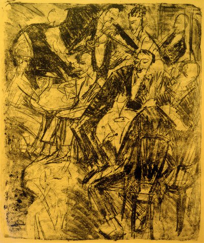 Müzik restoranı by Ernst Ludwig Kirchner
