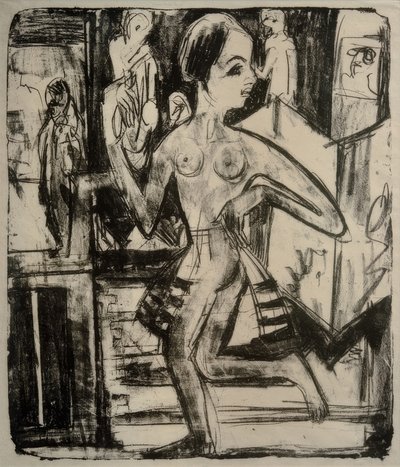 çıplak dansçı by Ernst Ludwig Kirchner