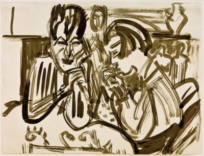 masada çift by Ernst Ludwig Kirchner