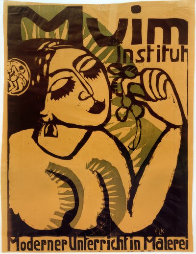 Plakat Muim Institut by Ernst Ludwig Kirchner