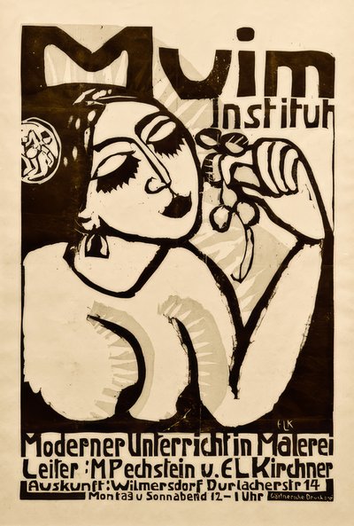 Plakat Muim Enstitüsü by Ernst Ludwig Kirchner