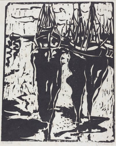 liman sahnesi by Ernst Ludwig Kirchner