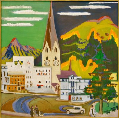 Belediye binası Davos Platz by Ernst Ludwig Kirchner