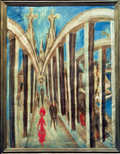 Köln yakınlarındaki Ren köprüsü by Ernst Ludwig Kirchner