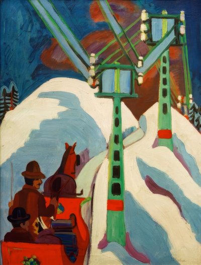kızak yolculuğu by Ernst Ludwig Kirchner