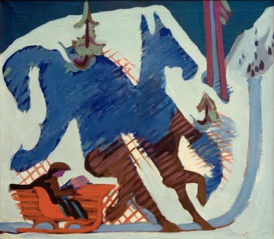 kızak yolculuğu by Ernst Ludwig Kirchner