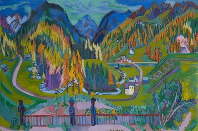 Sonbaharda Sertigtal. 1925-26 by Ernst Ludwig Kirchner