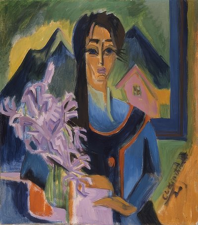 Alplerde Pazar. 1922 by Ernst Ludwig Kirchner