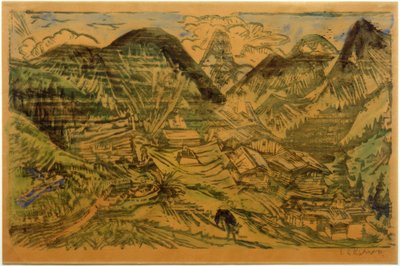 Tinzenhorn ile Stafelalp by Ernst Ludwig Kirchner