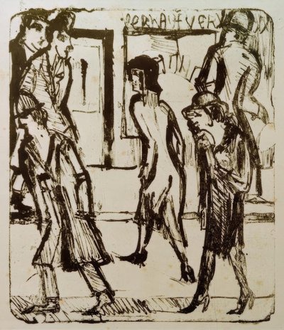 sokak by Ernst Ludwig Kirchner