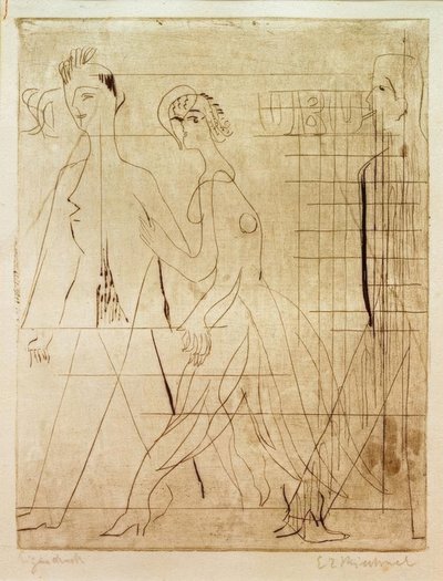 sokak sahnesi by Ernst Ludwig Kirchner