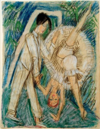 dans eden çift by Ernst Ludwig Kirchner