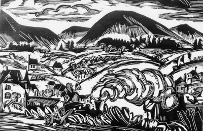 Taunus manzarası by Ernst Ludwig Kirchner