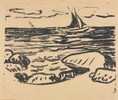 Staberhuk yakınlarındaki Deniz by Ernst Ludwig Kirchner