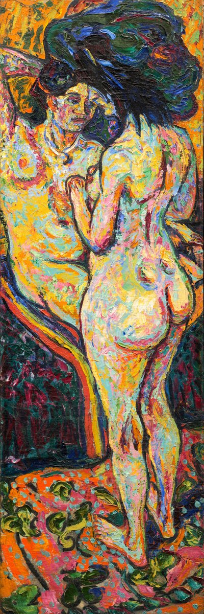 İki Nü [ön yüz] by Ernst Ludwig Kirchner