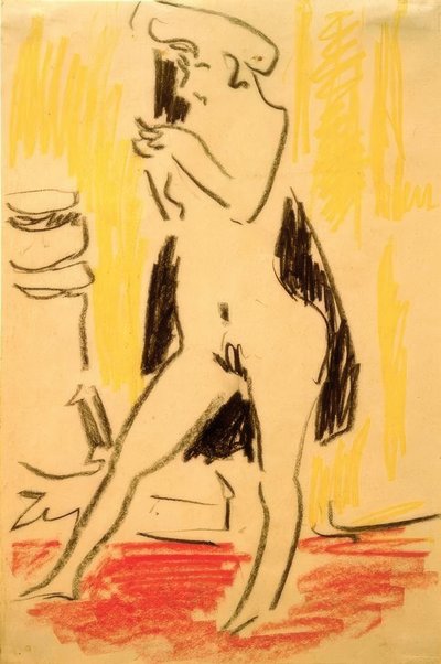 Kadın model by Ernst Ludwig Kirchner